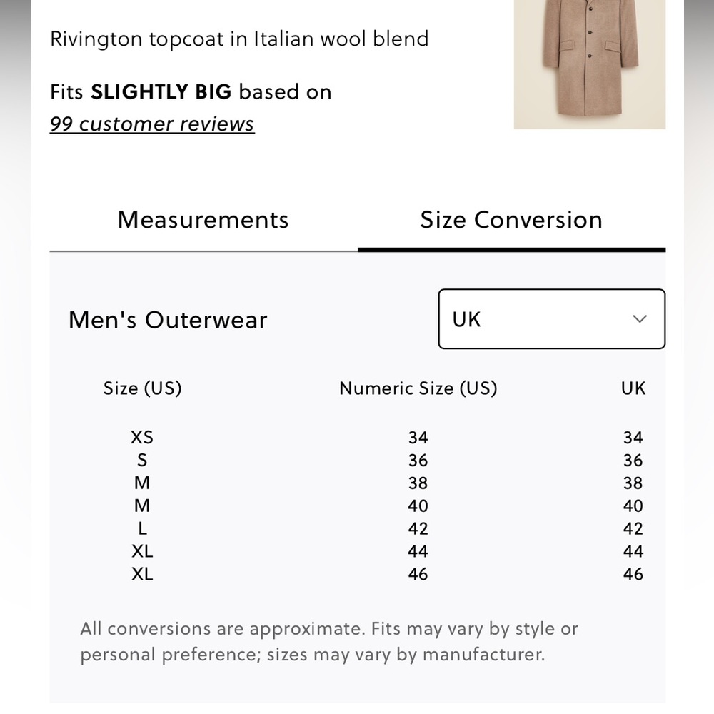 J Crew Rivington Italian Wool Coat - Picture 11 of 12